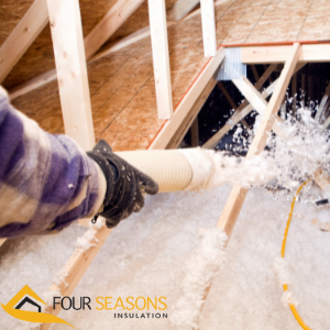 spray foam insulation blown into attic in mississauga